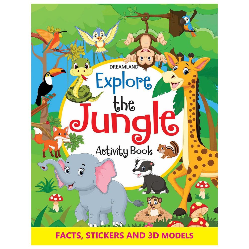 كتاب أنشطة وملصقات Explore The Jungle