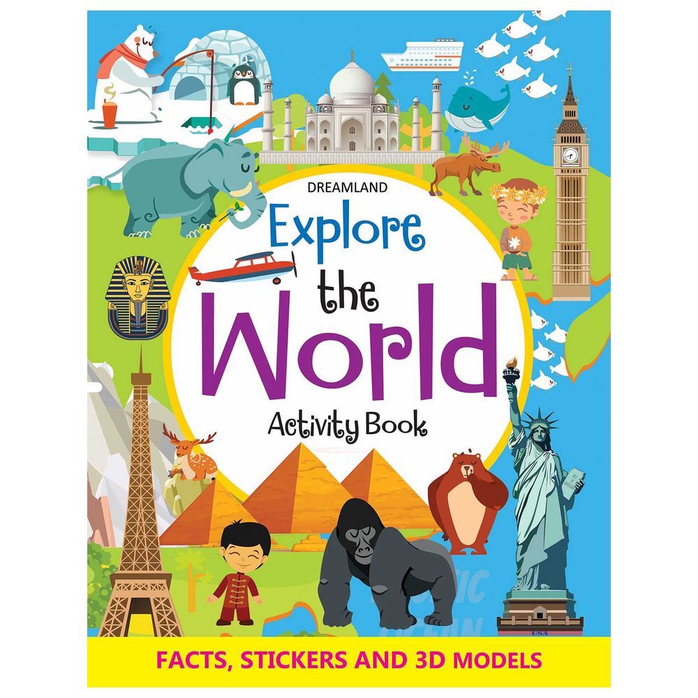 كتاب أنشطة وملصقات Explore The World