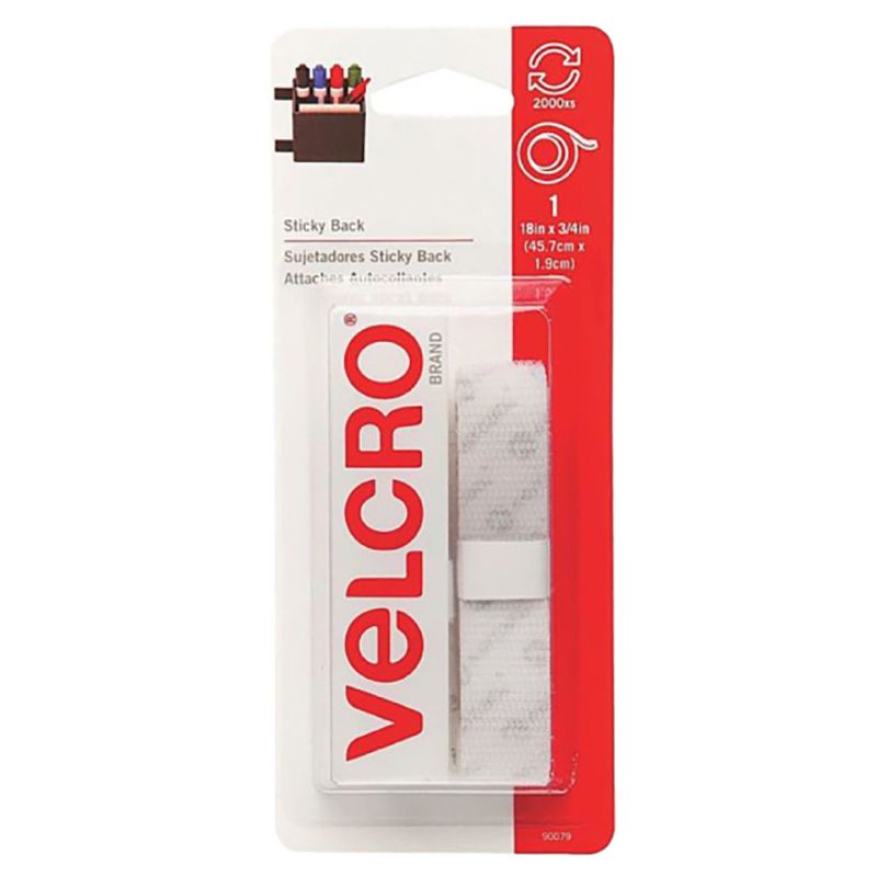 Velcro - Tape 18x3/4 White