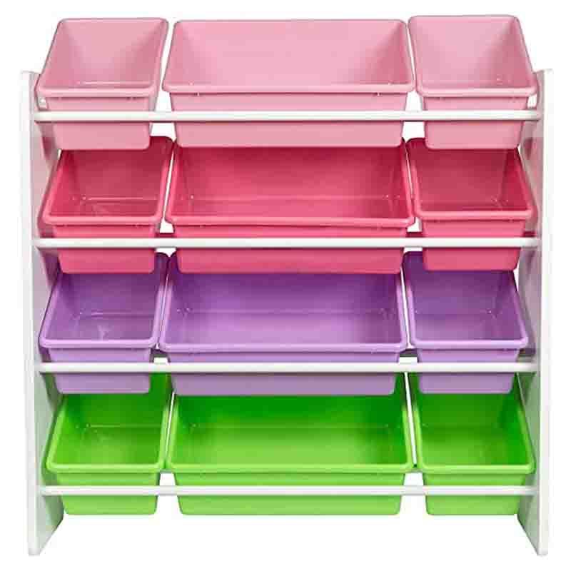 Homesmiths - 4-tier Kids Toy Storage Organizer- White