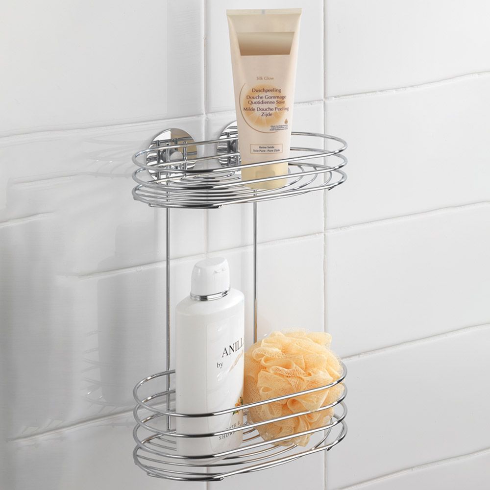 Wenko Turbo-Loc 2-Tier Wall Rack