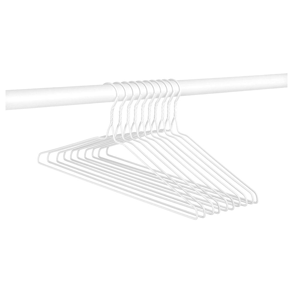 Whitmor - Everyday Hangers Set of 10 - White