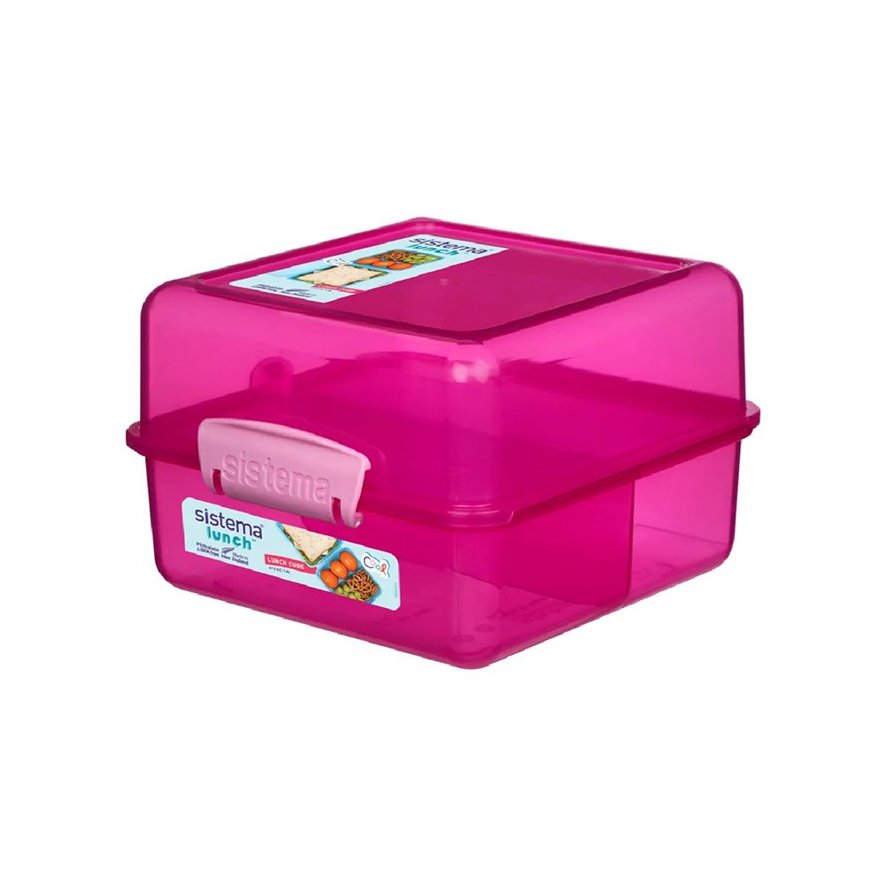 Sistema - Lunch Cube Coloured 1.4L - Pink