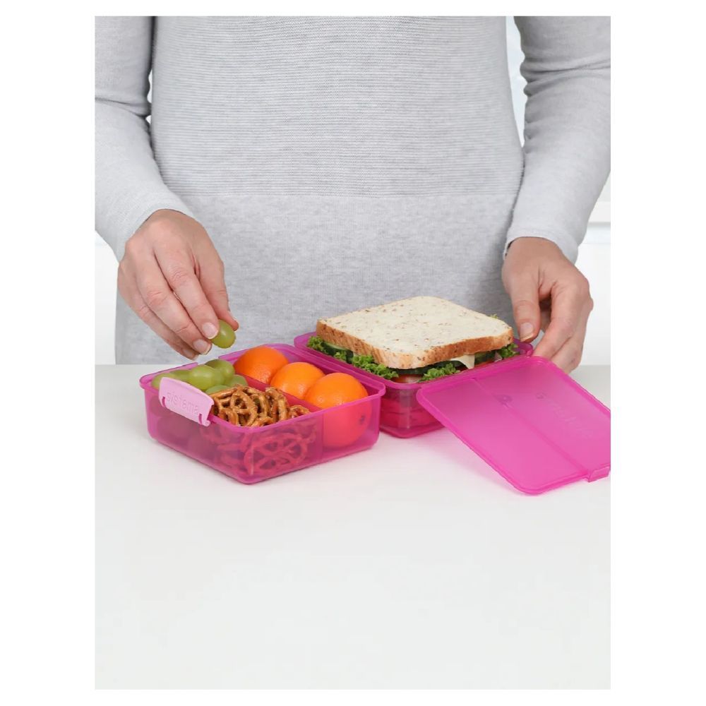 Sistema - Lunch Cube Coloured 1.4L - Pink