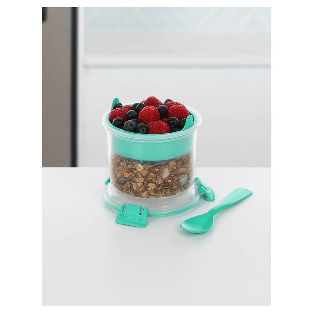 Sistema - Breakfast Bowl To Go 530ML Clip - Green