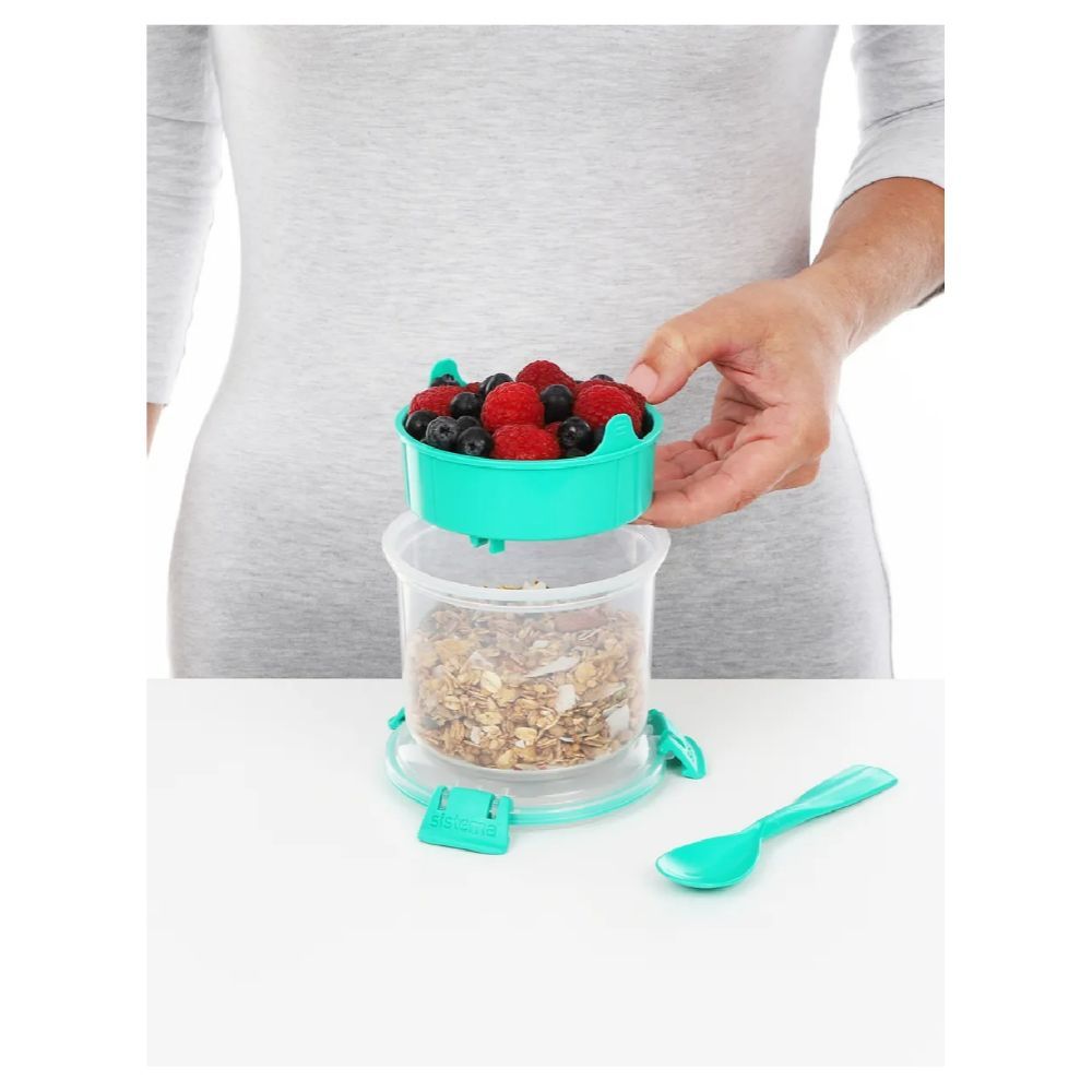 Sistema - Breakfast Bowl To Go 530ML Clip - Green