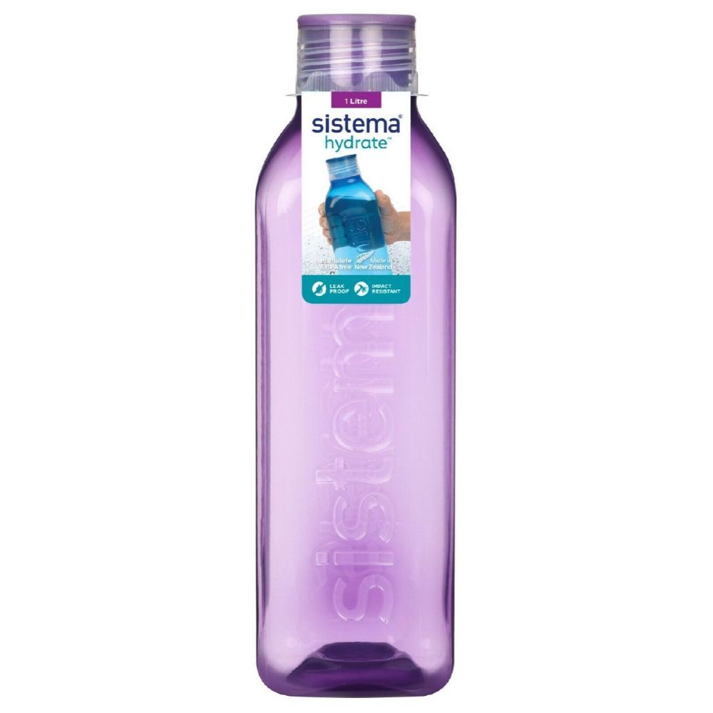 Sistema - Square Bottle 1L - Purple