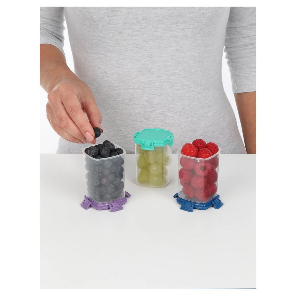 Sistema - Knick Knack To Go Container - 3Pcs - 138Ml - Assorted 1pc