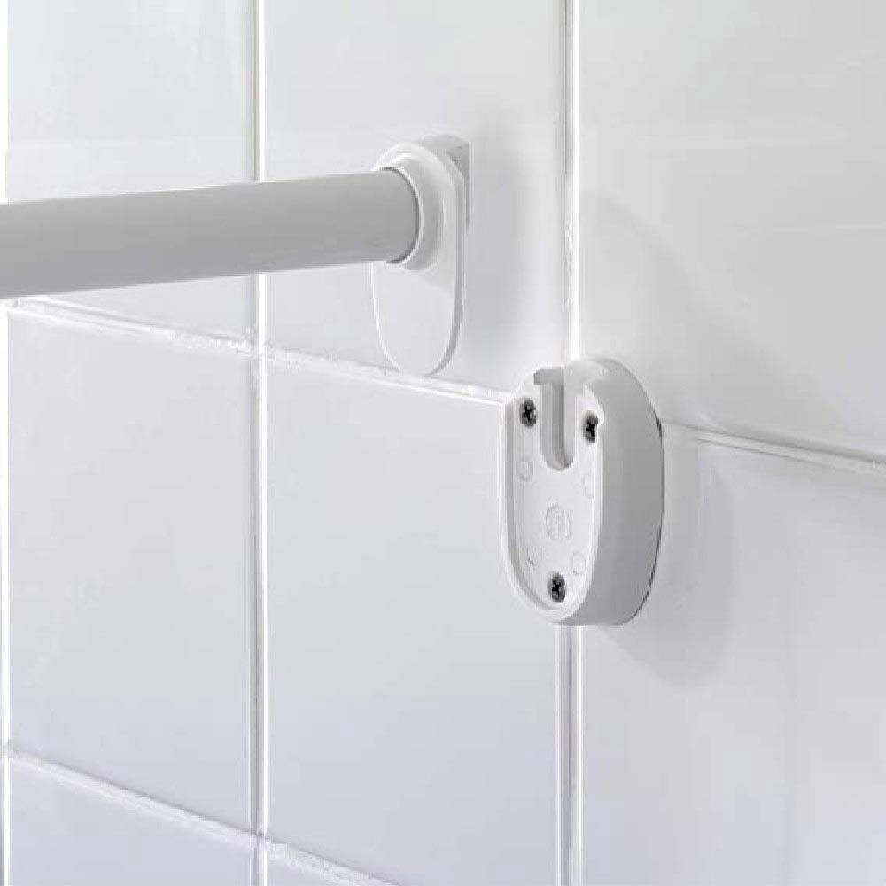 Wenko - Shower Rod Angle Bar Universal - 25mm - White