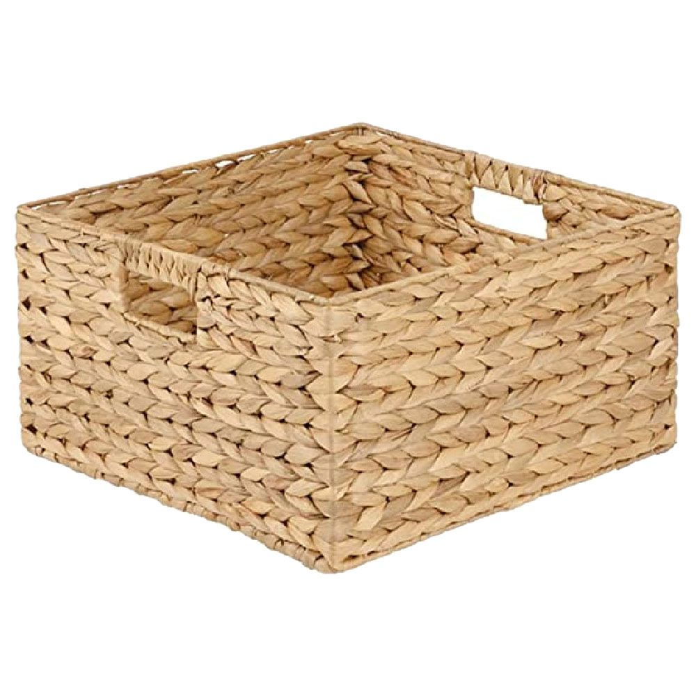 Homesmiths - Water Hyacinth Basket w/ Iron Frame - 38x38x20.3cm