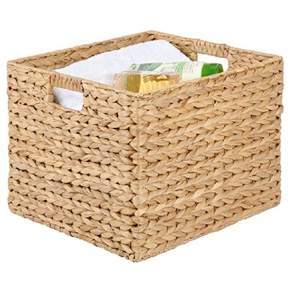 Homesmiths - Water Hyacinth Basket w/ Iron Frame - 40x37x30.5cm