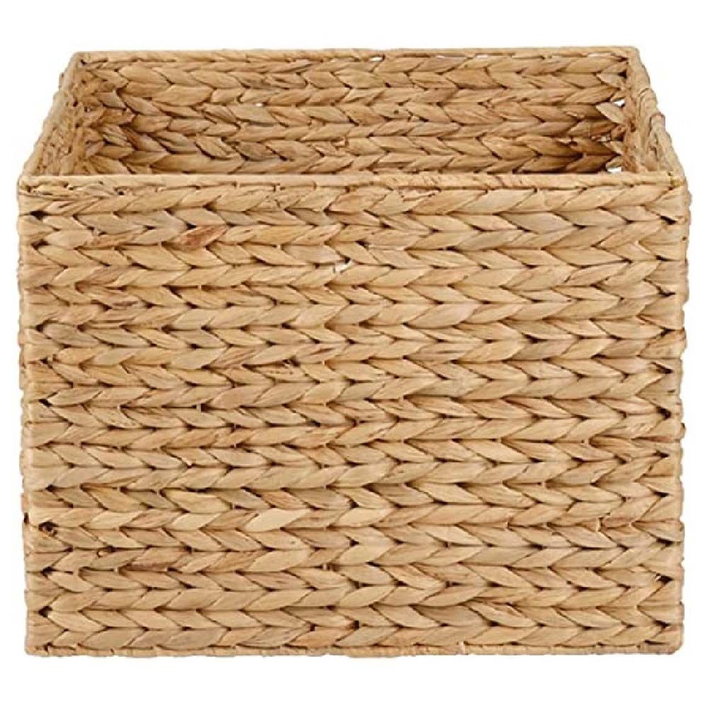 Homesmiths - Water Hyacinth Basket w/ Iron Frame - 40x37x30.5cm