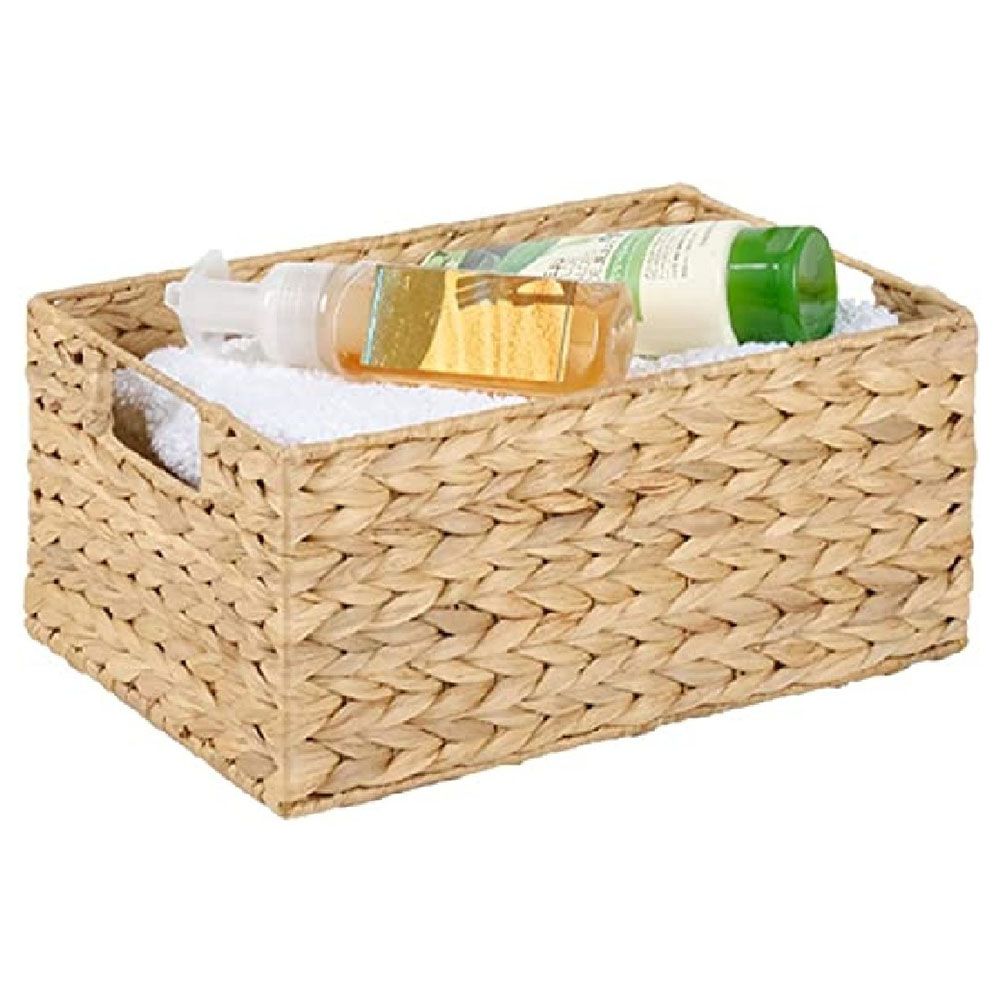 Homesmiths - Natural Water Hyacinth Storage Bins - Large - 44x30x20cm