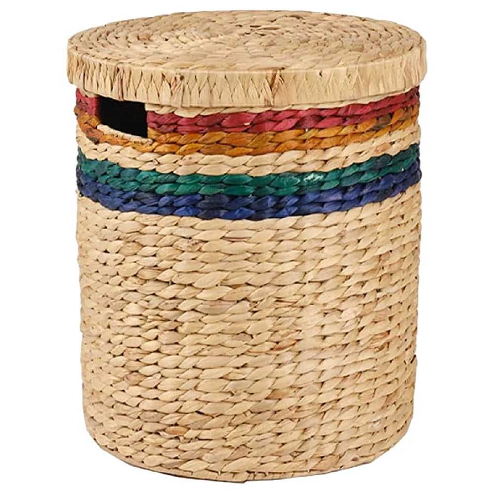 Homesmiths - Water Hyacinth Storage Hamper - Large - 38x41cm