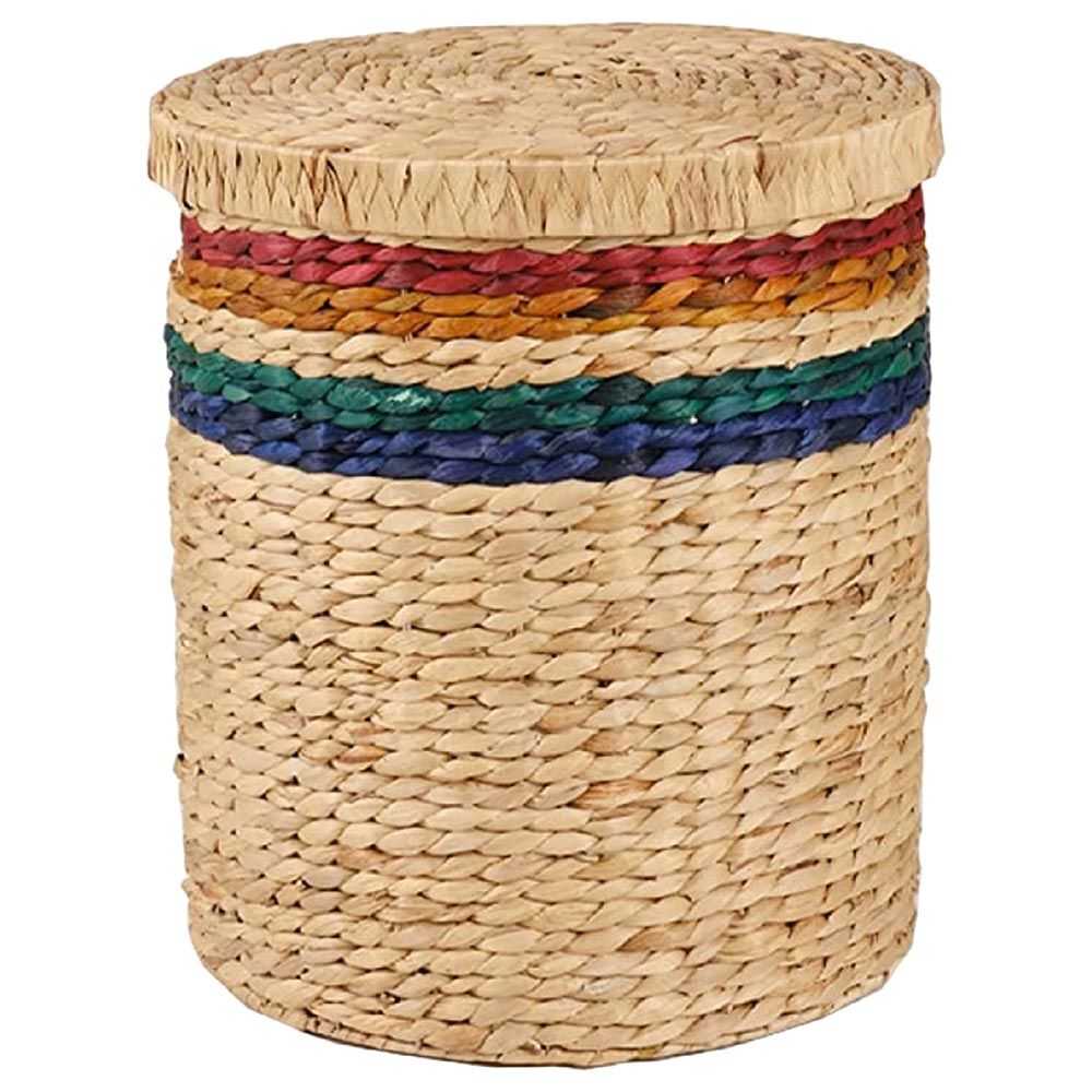 Homesmiths - Water Hyacinth Storage Hamper - Large - 38x41cm