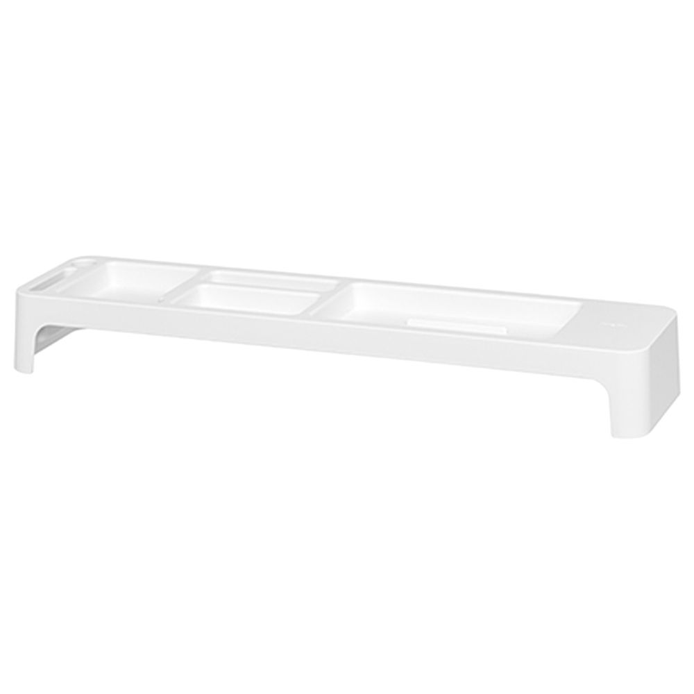 Litem - Monitor Stand + Organizer Set Of 2 - White