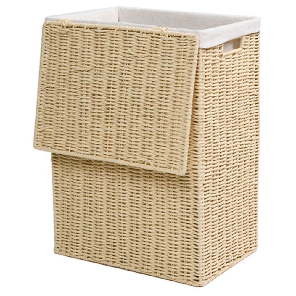 Homesmiths - Large Laundry Hamper W/ Liner - Natural