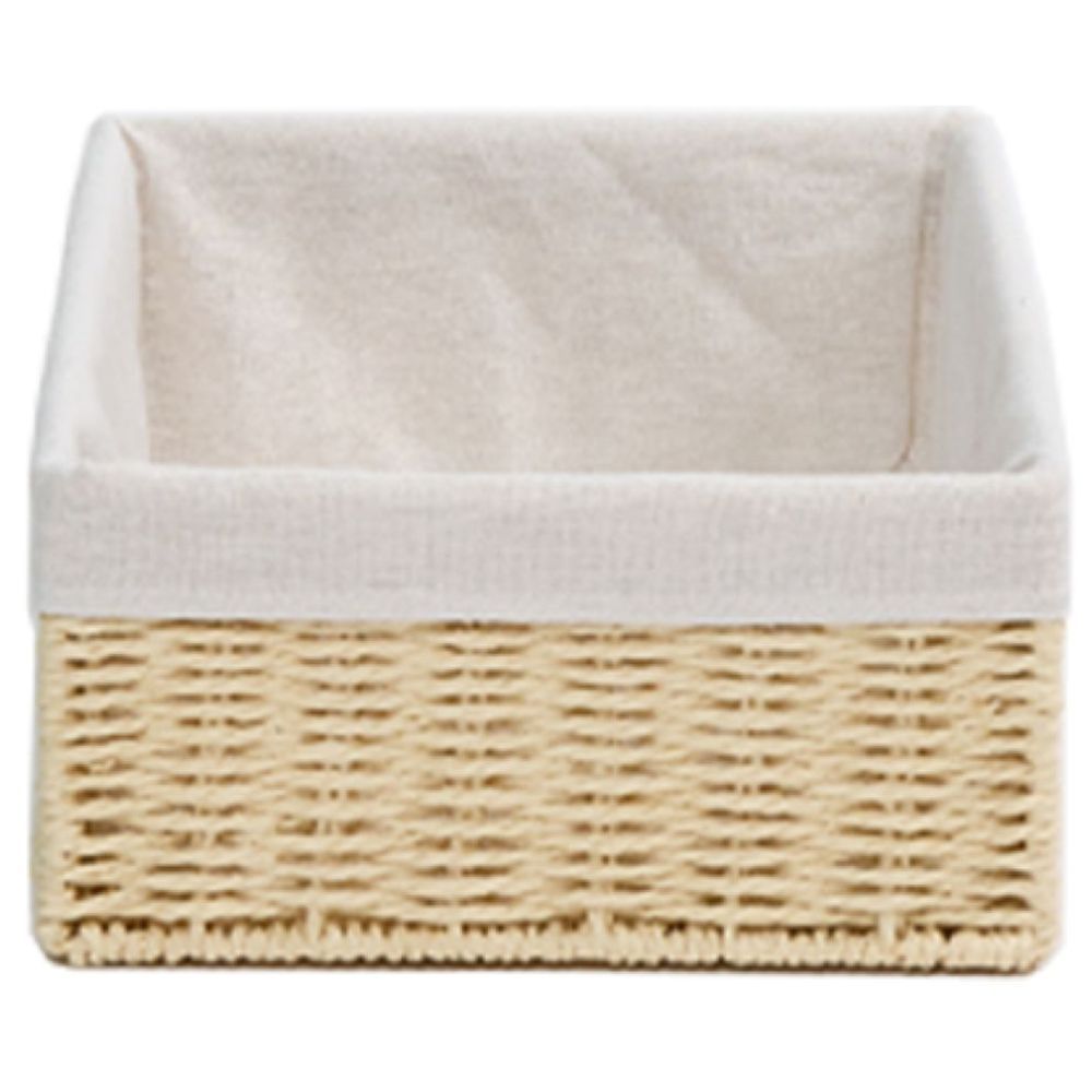 Homesmiths - Small Storage Basket W/ Liner - Natural