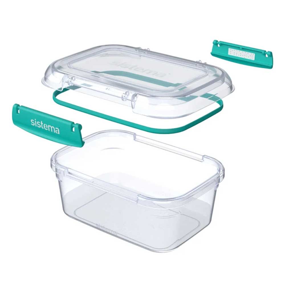 Sistema - Square Klip It Plus 1.15L - Minty Teal