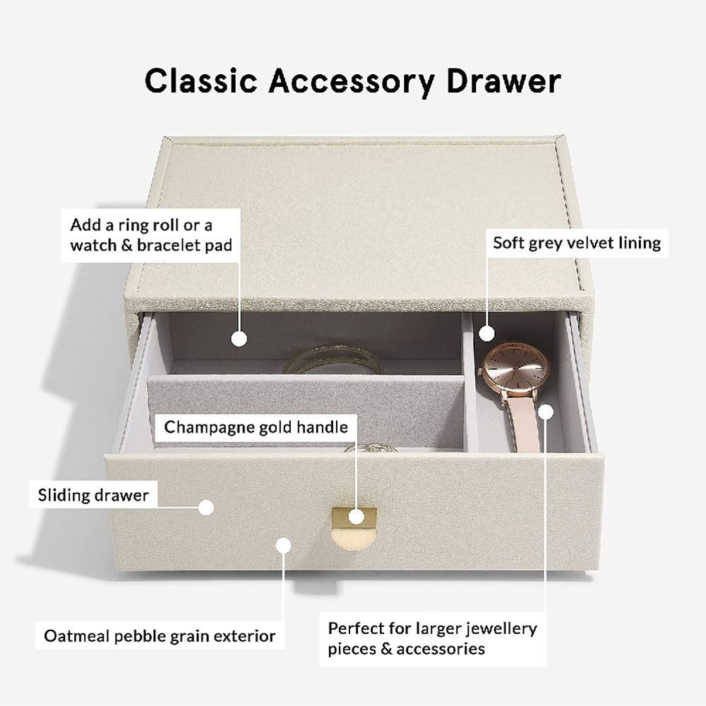 Stackers - Classic Deep 3 Drawer - Pebble Oatmeal