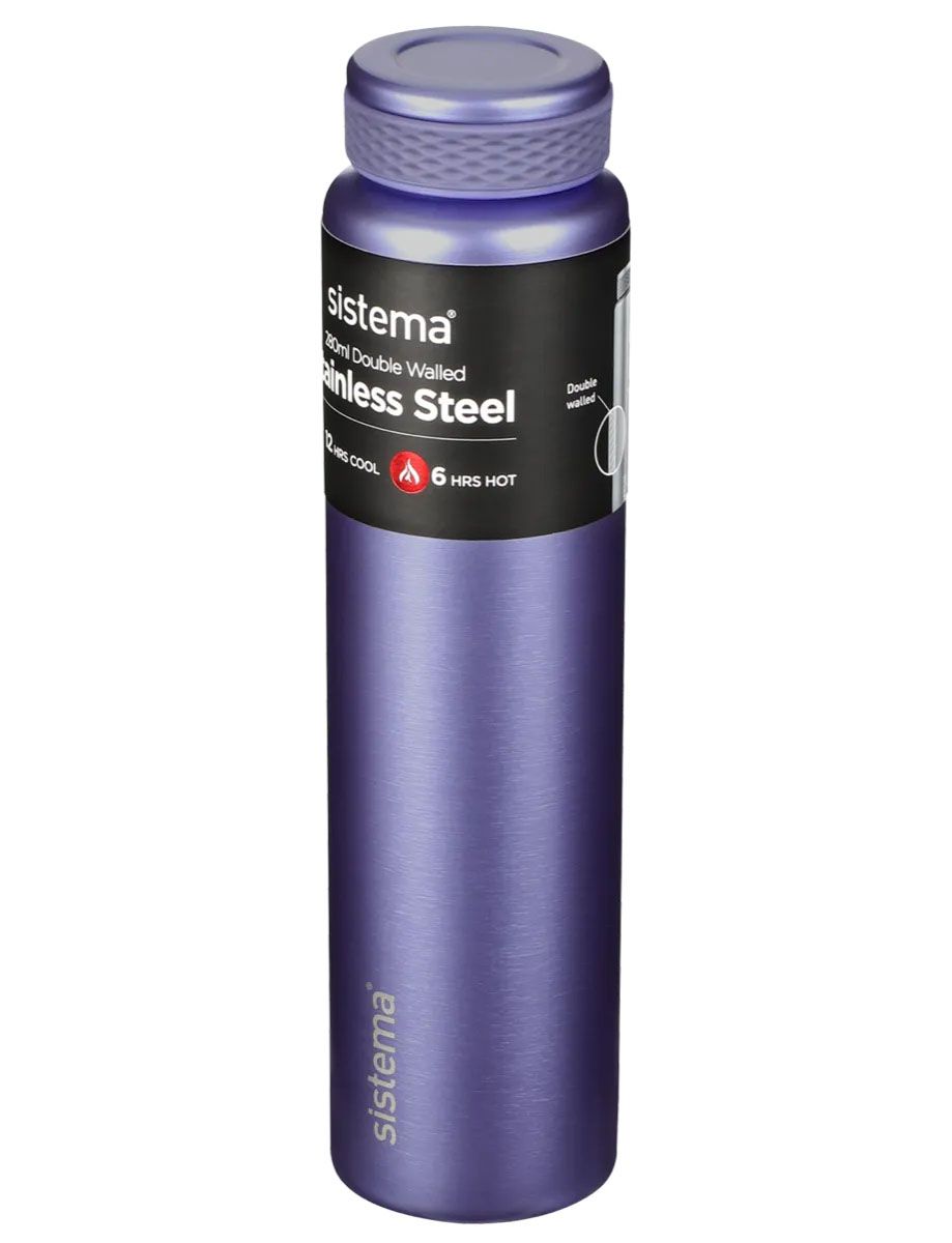 Sistema - Chic Stainless Steel Bottle 280mL - Teal