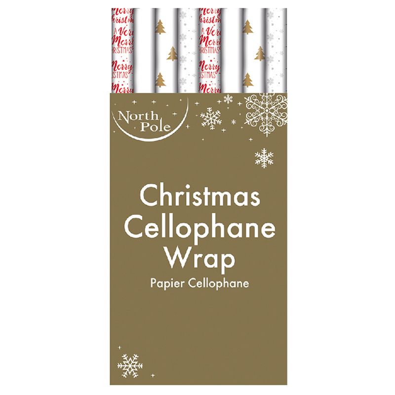 Eurowrap - Cellophane Wrapping Roll 4 Patterns - 2m