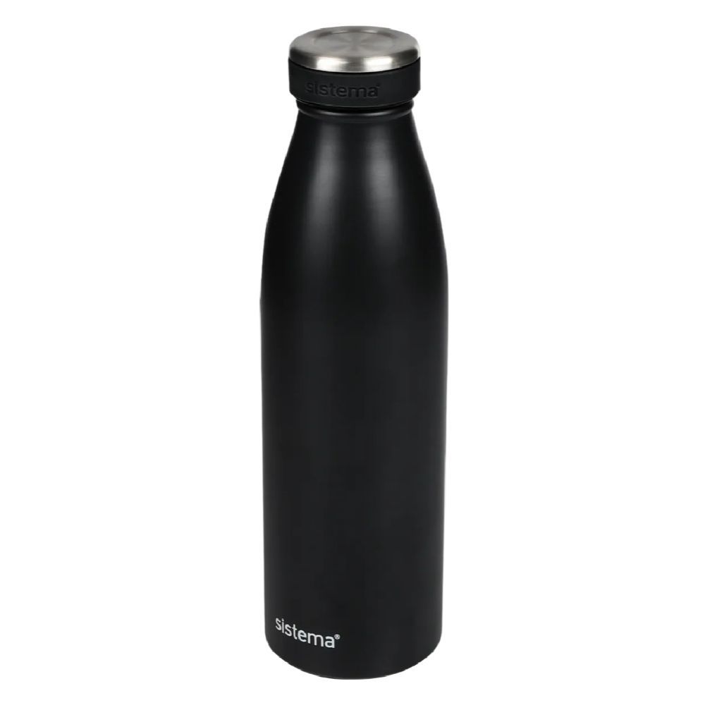 Sistema Stainless Steel Bottle 500ML - Black