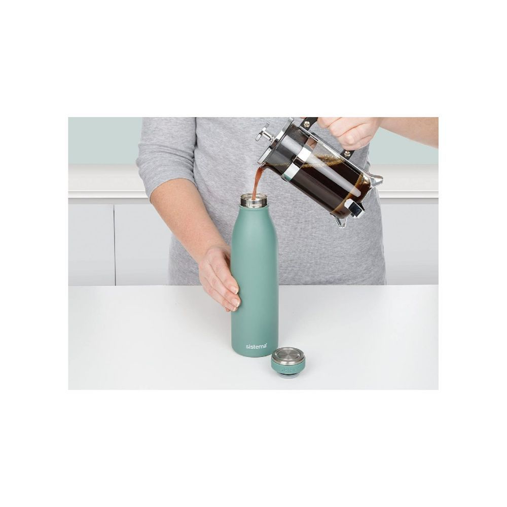 Sistema Stainless Steel Bottle 500ML - Green