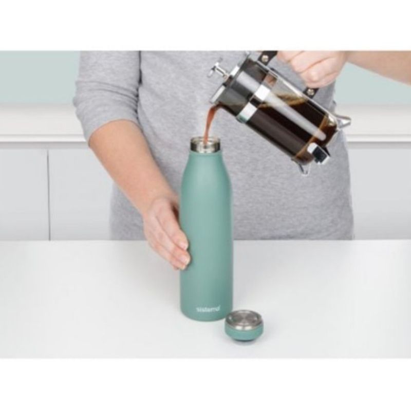 Sistema - Stainless Steel Bottle - Green - 500ml