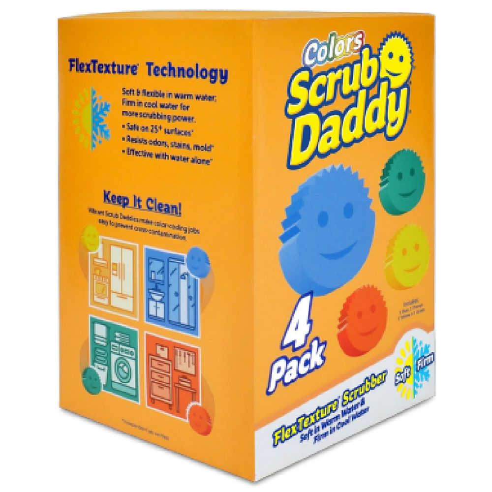 Scrub Daddy - Original Dish & Kitchen Cleaning Sponge - Pack of 4