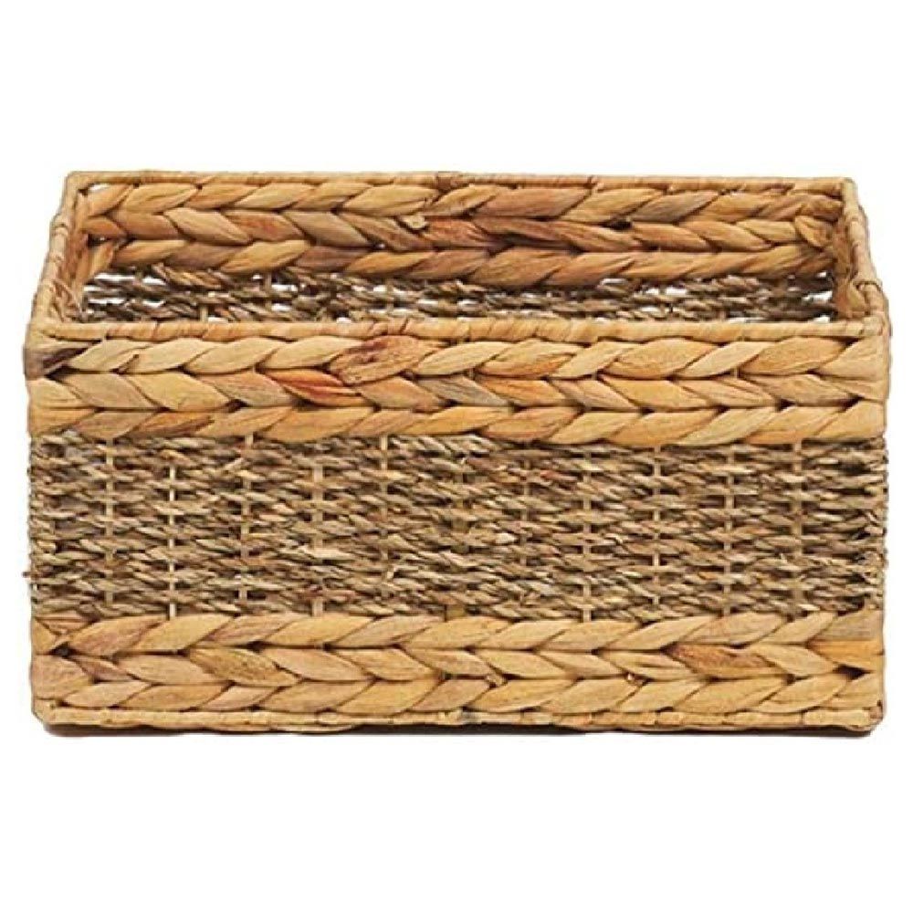 Homesmiths - Water Hyacinth Basket w/ Hole Handles - Large - 35x25x20cm