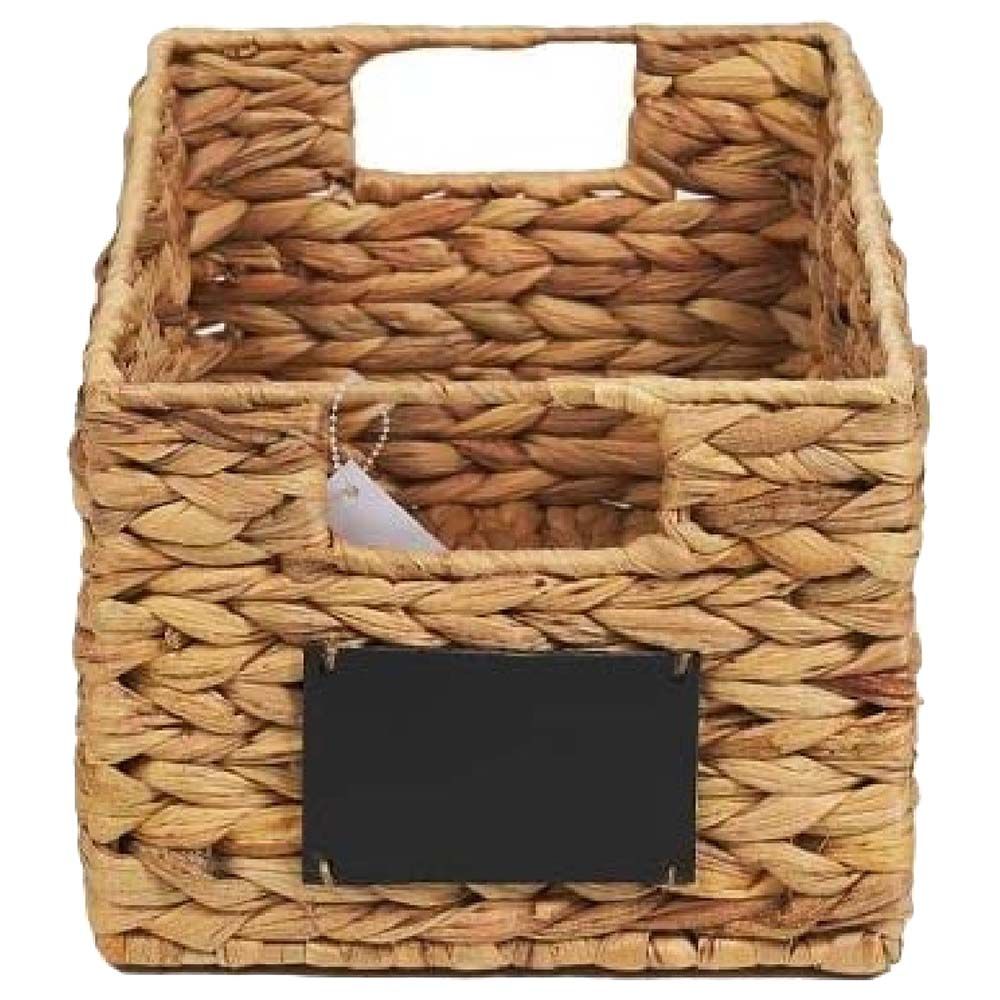 Homesmiths - Water Hyacinth Bin w/ Handle Natural - Small