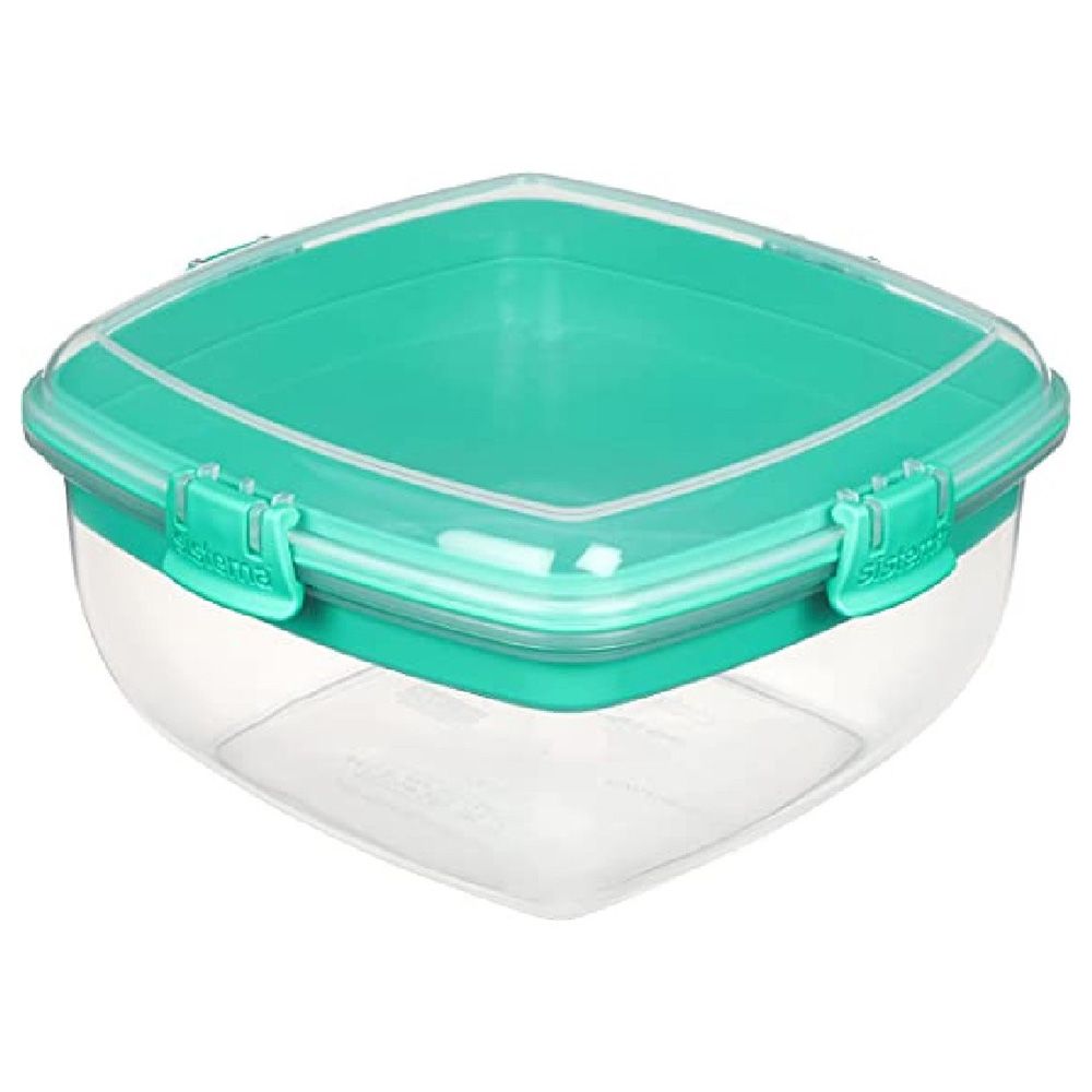 Sistema - Salad plus Sandwich To Go Container - 1.63L - Teal