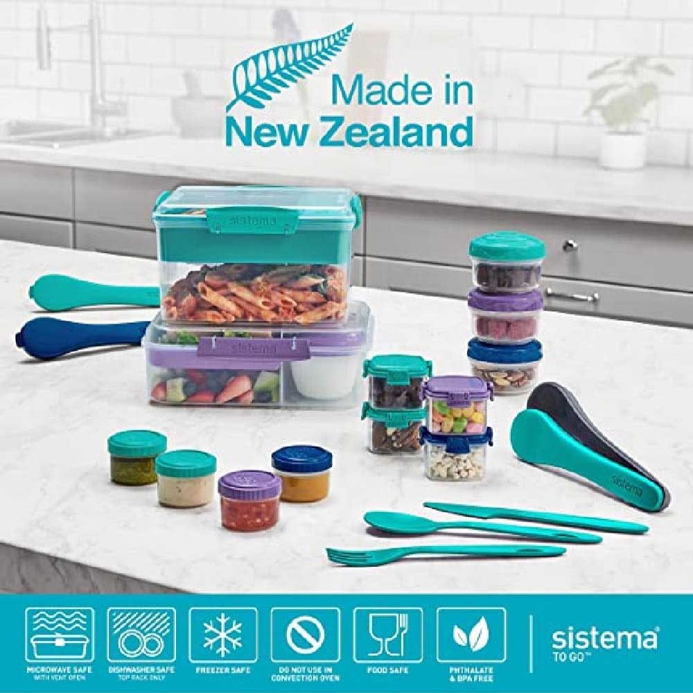 Sistema - To Go Salad Max Container - 1.63L - Teal