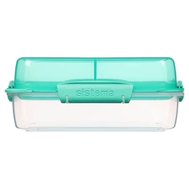 Sistema - 3 Compartment Stack To Go Lunch Box - Teal - 1.8L