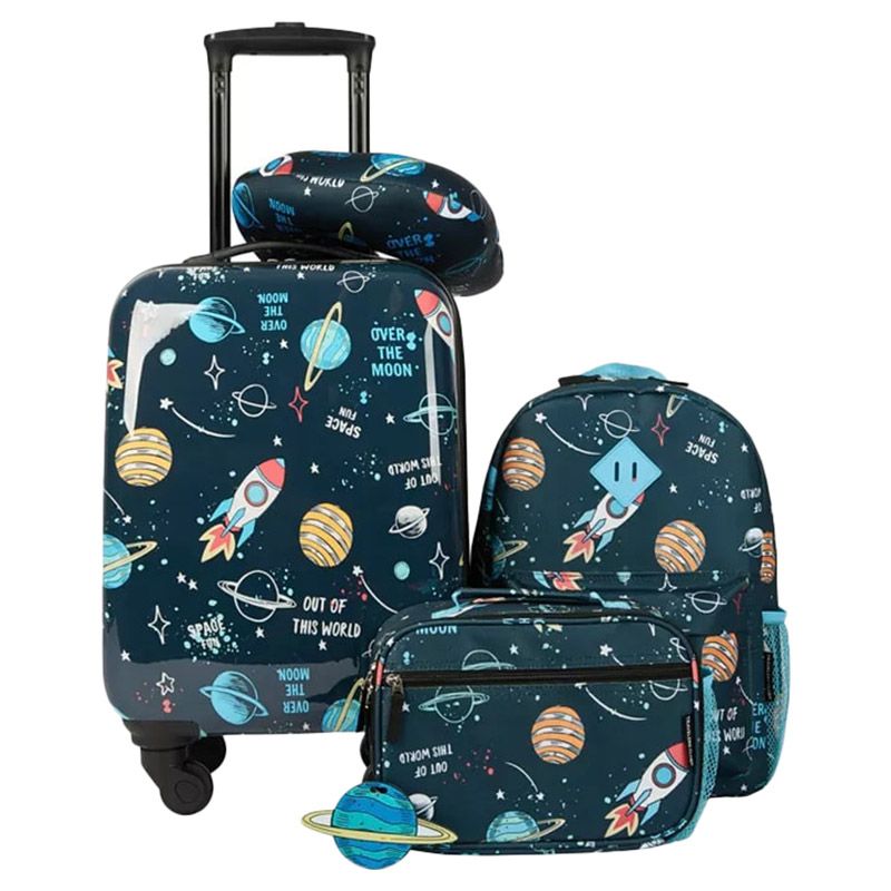 Travelers Club - 360 Degree Spin Luggage Set - Space - 5pcs