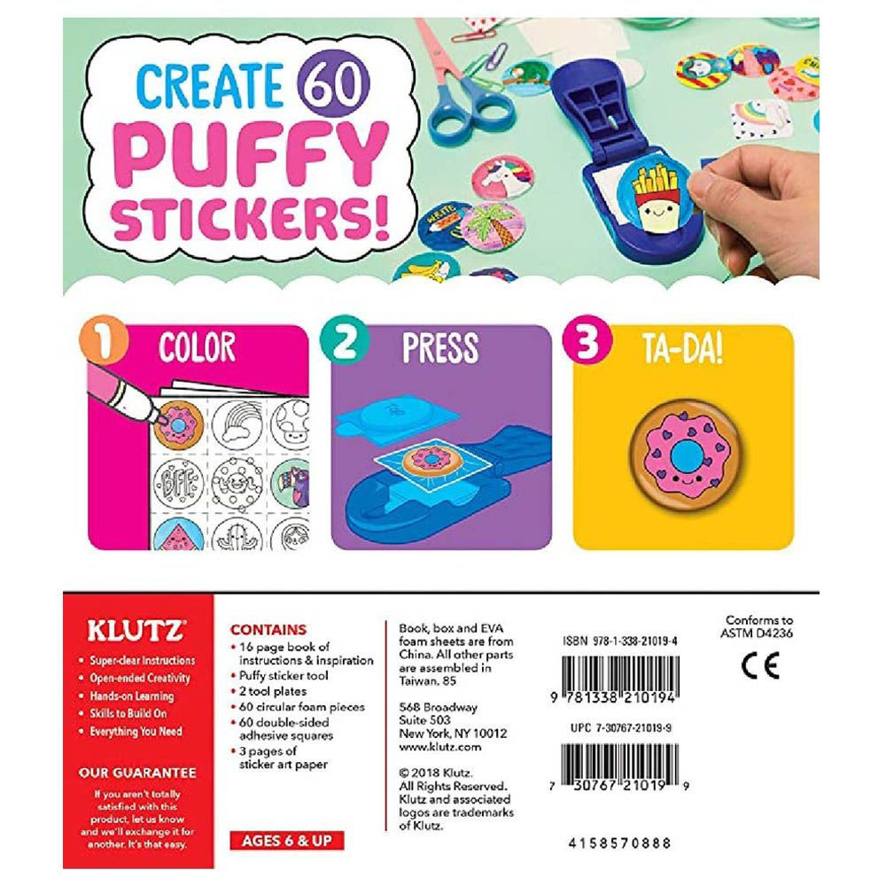 Klutz - Make Your Own Puffy Stickers Kit