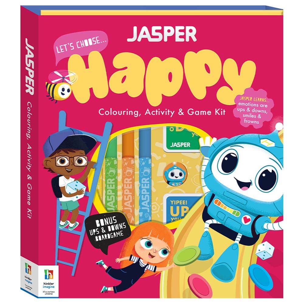 Hinkler - Jasper Happy Coloring Activity & Game Kit