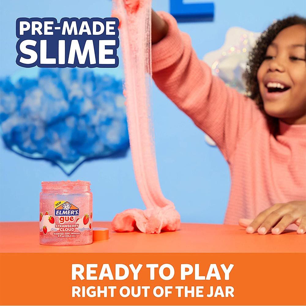 Elmers - Premade Gue Jar - 236.5ml - Strawberry Cloud