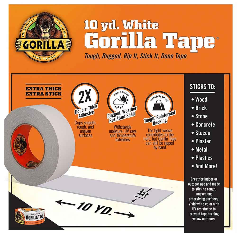 Gorilla - White Tape 1.88inch