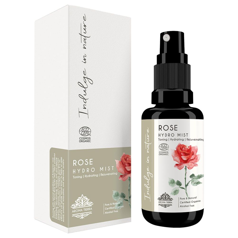 Aroma Tierra - Organic Rose Hydro Mist (Rose Water) - 30ml