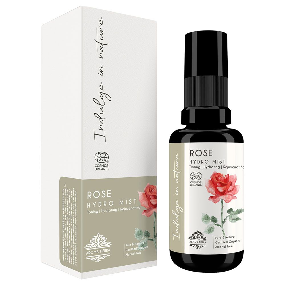 Aroma Tierra - Organic Rose Hydro Mist (Rose Water) - 30ml