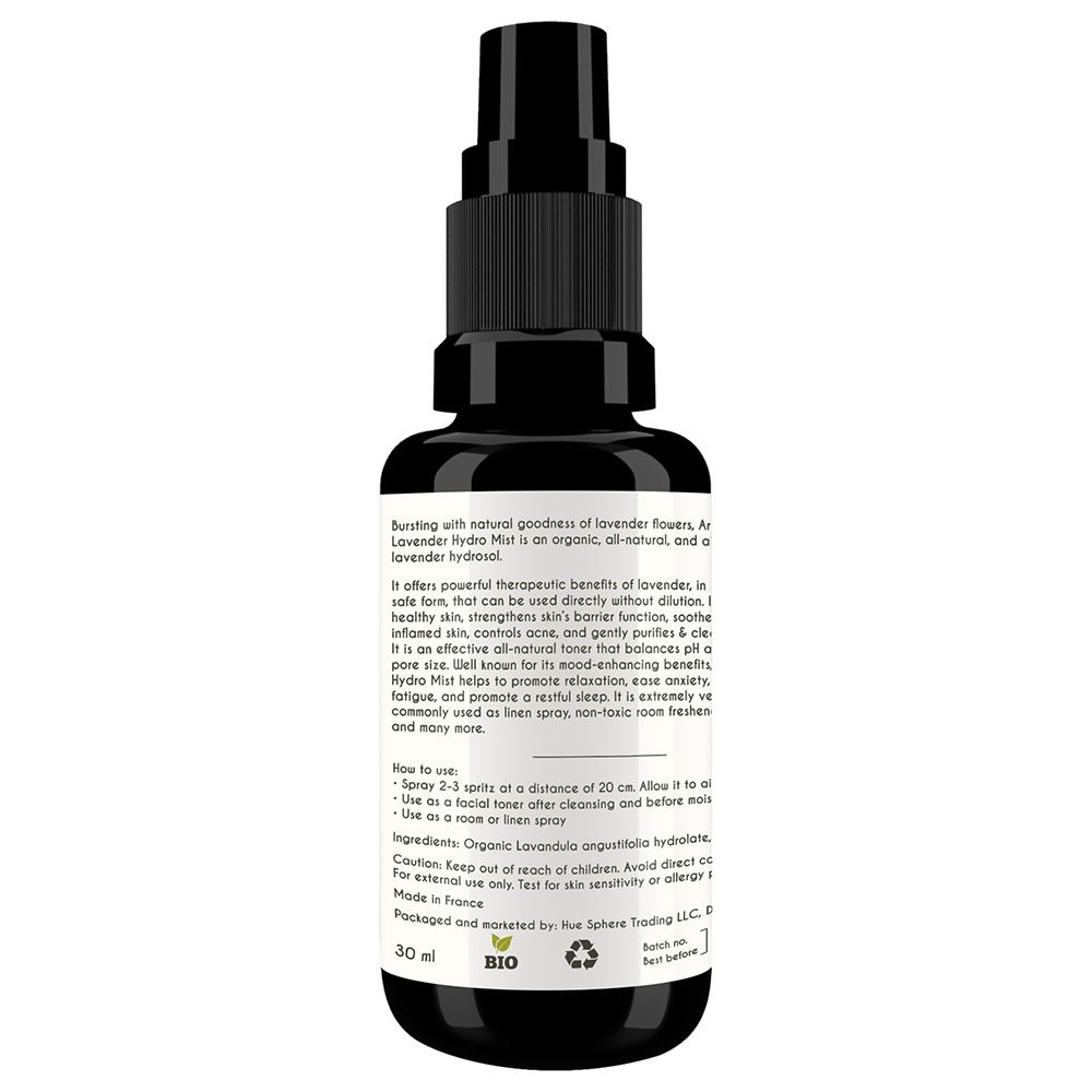 Aroma Tierra - Organic Lavender Water Hydrosol Mist - 30ml