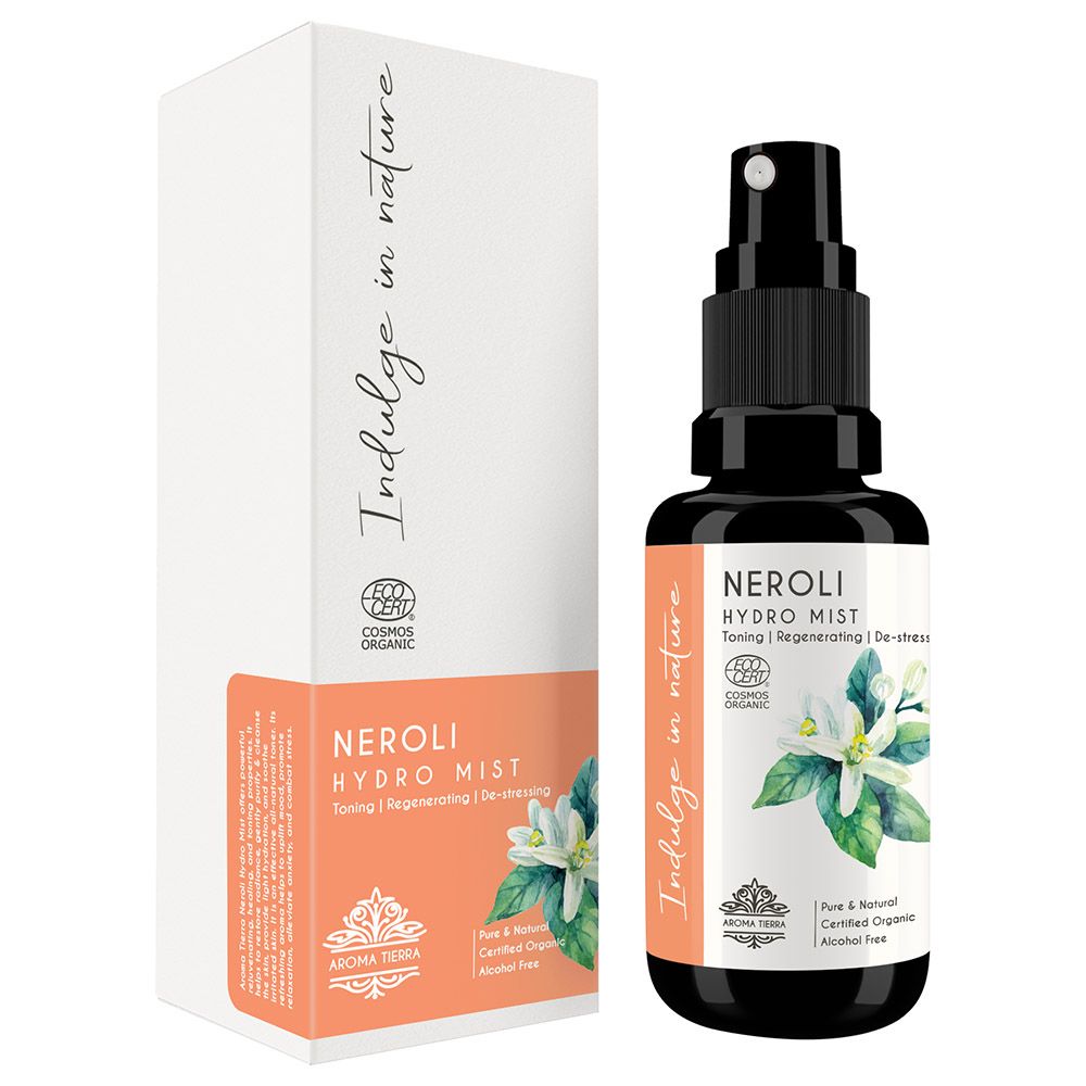 Aroma Tierra - Organic Neroli Water Hydrosol Mist - 30ml