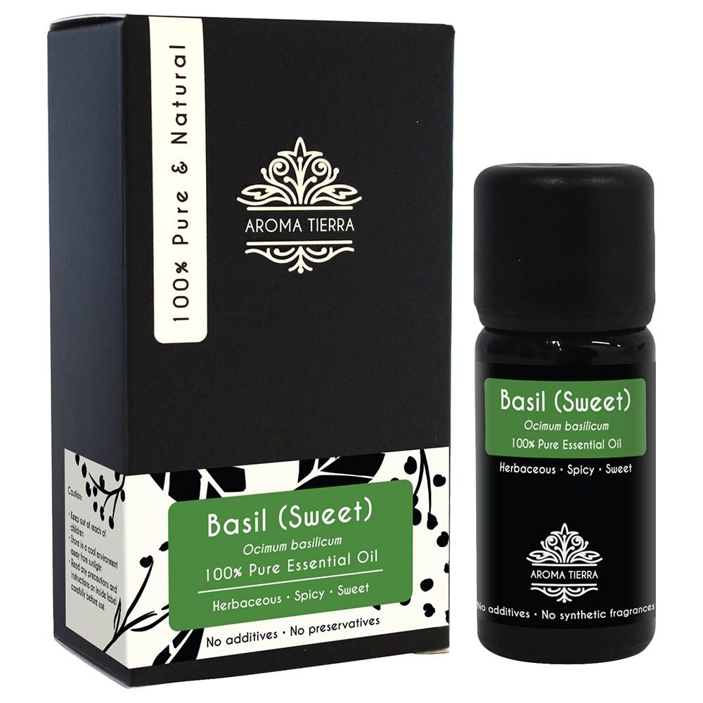 Aroma Tierra - Sweet Basil Essential Oil - 10ml