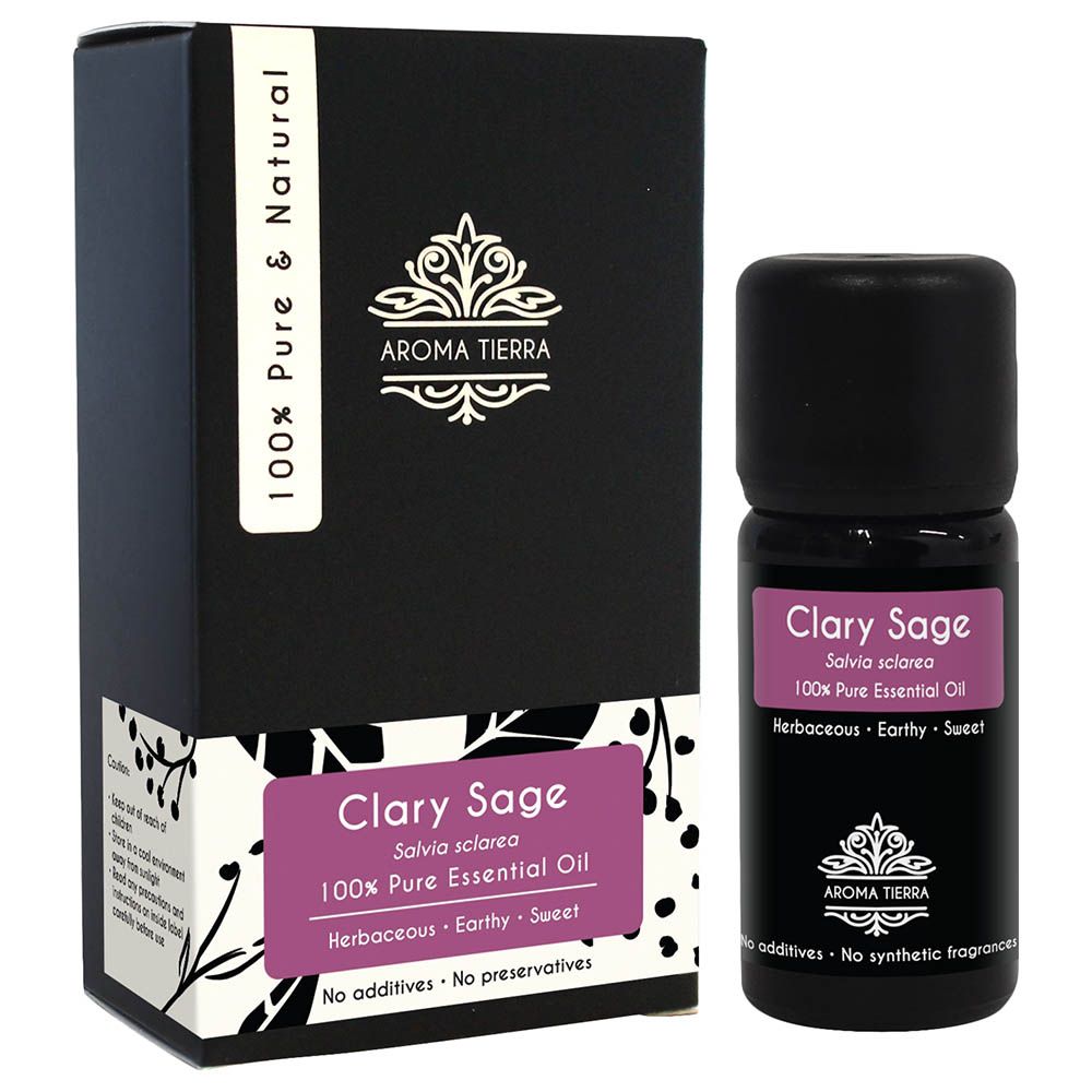 Aroma Tierra - Clary Sage Essential Oil - 10ml