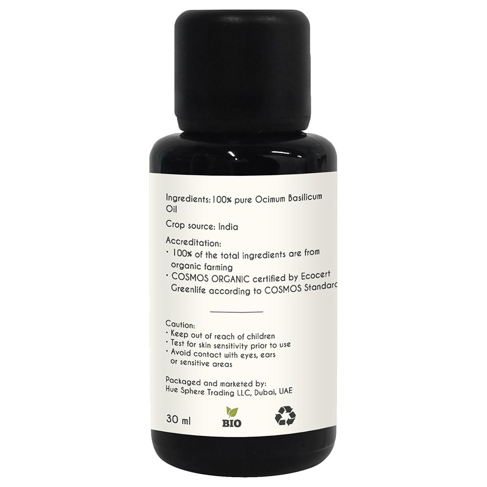 Aroma Tierra - Organic Basil Essential Oil - 30ml