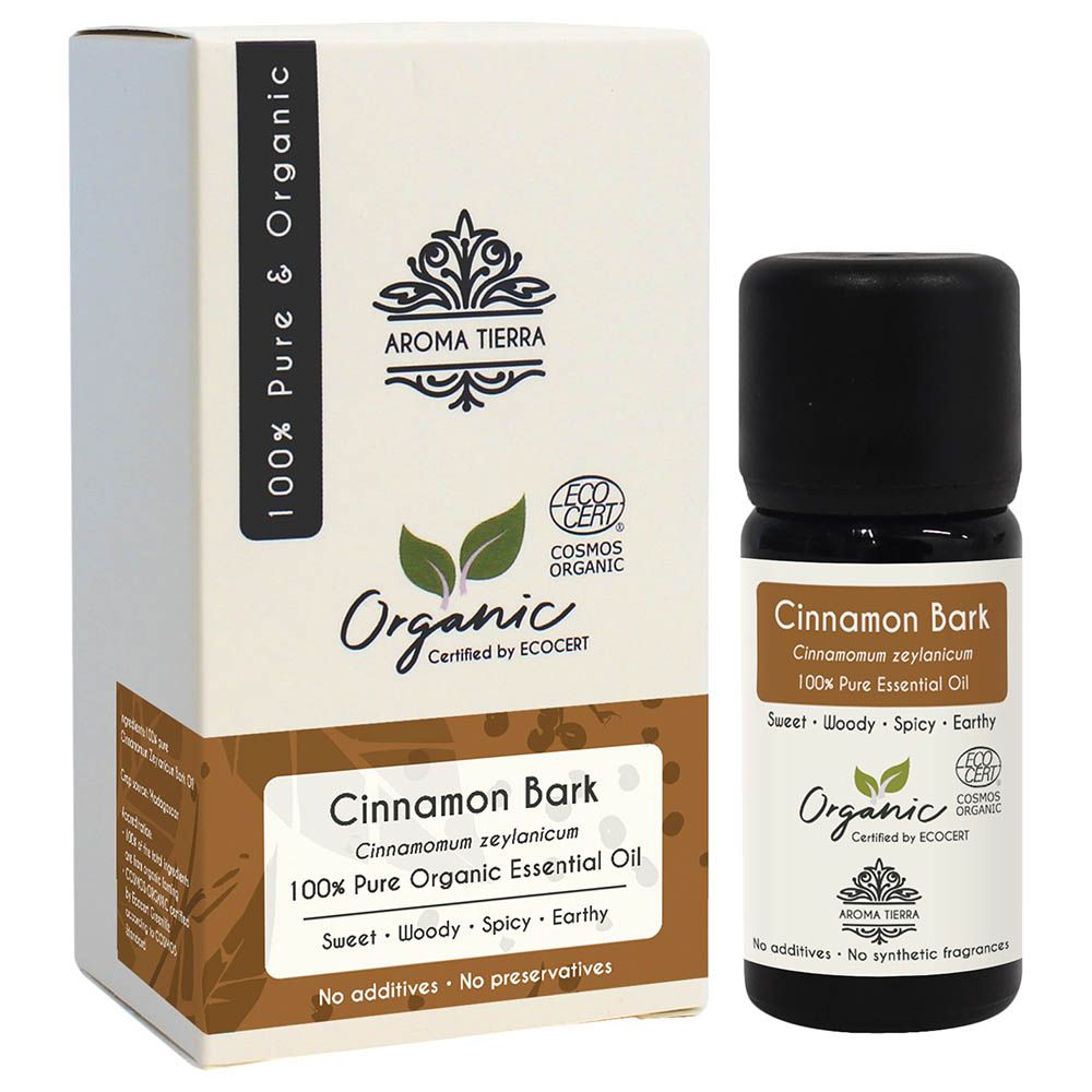 Aroma Tierra - Organic Cinnamon Bark Essential Oil - 10ml