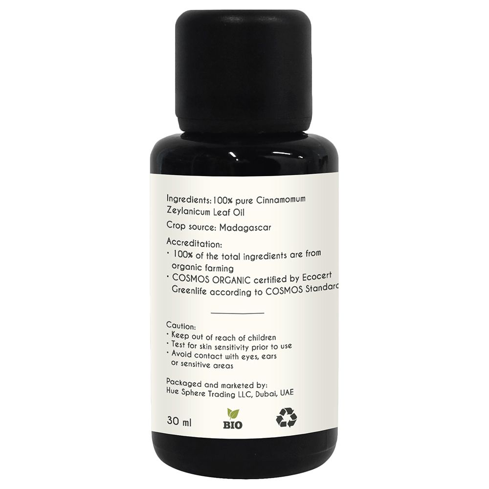 Aroma Tierra - Organic Cinnamon Leaf Essential Oil - 30ml