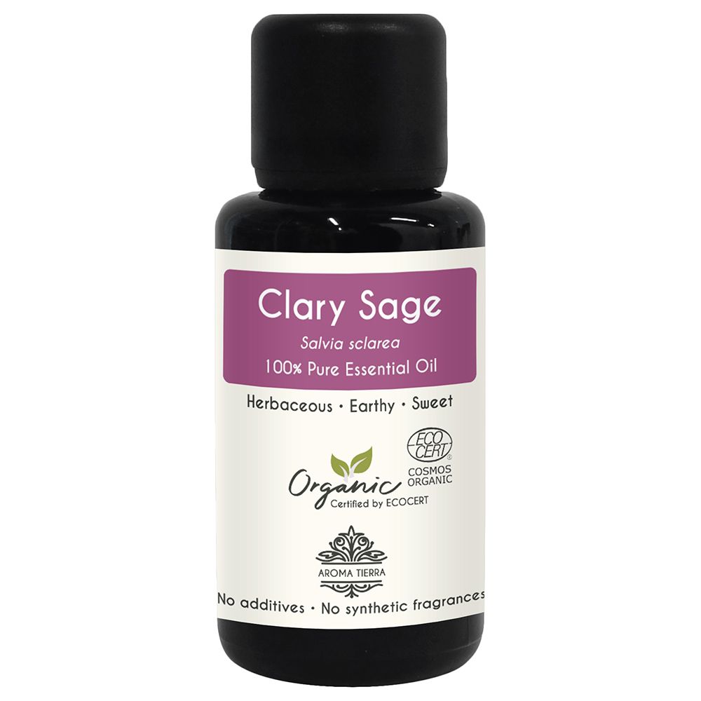 Aroma Tierra - Organic Clary Sage Essential Oil - 30ml